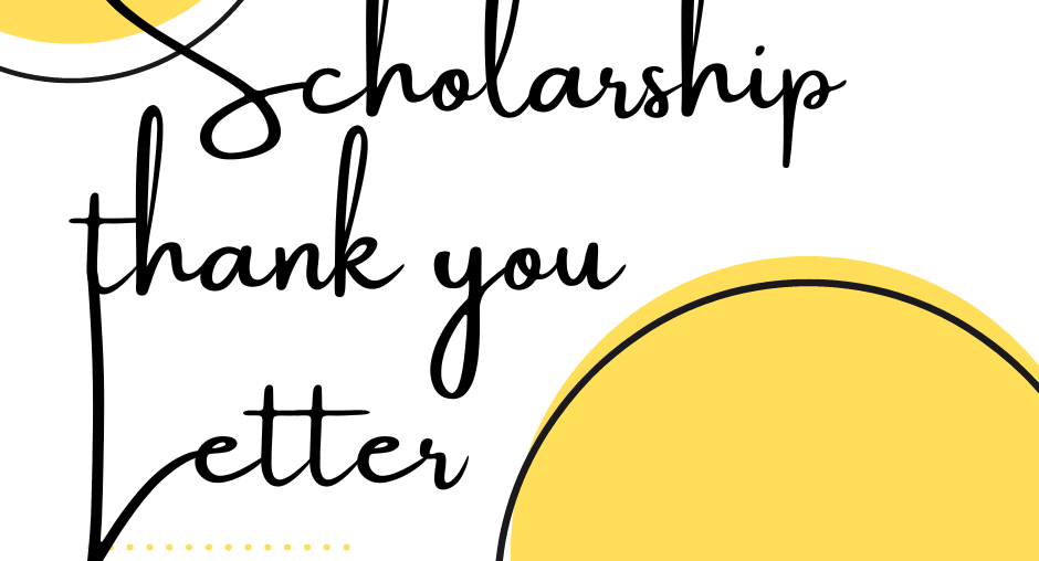 How to write a scholarship thank you letter
